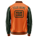 Custom Orange Dark Green Jacket JA282806281717060617
