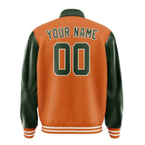Custom Orange Dark Green Jacket