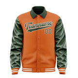Custom Orange Dark Green Jacket