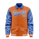 Custom Orange Sky Blue Jacket