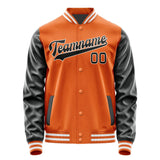 Custom Orange Black Jacket JA2828172818B31817