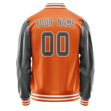Custom Orange Dark Grey Jacket JA2828202818B31820