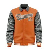 Custom Orange Dark Grey Jacket