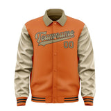 Custom Orange Light Khaki Jacket