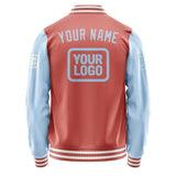 Custom Copper Rose Light Blue Jacket JA292908291818080818