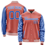 Custom Copper Rose Sky Blue Jacket