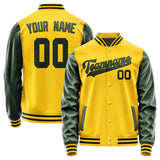 Custom Gold Dark Green Jacket