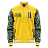 Custom Gold Dark Green Jacket JA303006301818060618