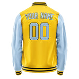 Custom Gold Light Blue Jacket JA3030083017B31708