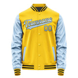 Custom Gold Light Blue Jacket JA3030083017B31708