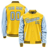 Custom Gold Light Blue Jacket