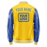 Custom Gold Sky Blue Jacket JA303009301818090918