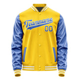 Custom Gold Sky Blue Jacket JA3030093018B31809