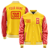 Custom Gold Orange Red Jacket JA303012301818121218