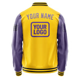 Custom Gold Light Purple Jacket JA303023301717232317