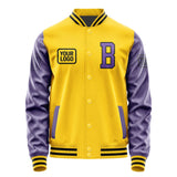 Custom Gold Light Purple Jacket JA303023301717232317