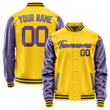 Custom Gold Light Purple Jacket