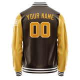 Custom Brown Yellow Jacket Jb0101190118191818