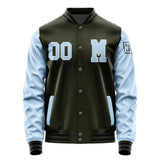 Custom Olive Light Blue Jacket Jb0202080217081817