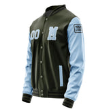 Custom Olive Light Blue Jacket Jb0202080217081817