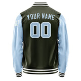 Custom Olive Light Blue Jacket Jb0202080218081818