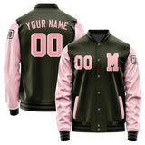 Custom Olive Light Pink Jacket