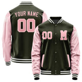 Custom Olive Light Pink Jacket