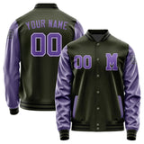 Custom Olive Light Purple Jacket Jb0202230217231817