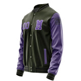 Custom Olive Light Purple Jacket Jb0202230217231817