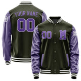 Custom Olive Light Purple Jacket