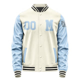 Custom Cream Light Blue Jacket Jb0303080317081817