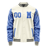 Custom Cream Sky Blue Jacket Jb0303090317091817