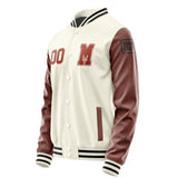 Custom Cream Coral Red Jacket Jb0303160317161817