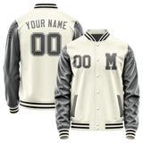 Custom Cream Dark Grey Jacket Jb0303200317201817