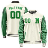 Custom Cream Emerald Green Jacket Jb0303240317241817