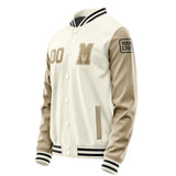 Custom Cream Light Khaki Jacket Jb0303250317251817