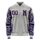 Custom Gray Purple Jacket Jb0404070418071818