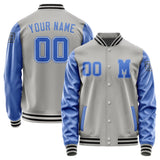 Custom Gray Sky Blue Jacket