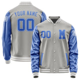 Custom Gray Sky Blue Jacket Jb0404090418091818