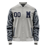 Custom Gray Navy Jacket Jb0404110418111818