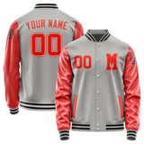 Custom Gray Orange Red Jacket