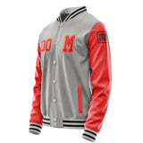 Custom Gray Orange Red Jacket Jb0404120417121817