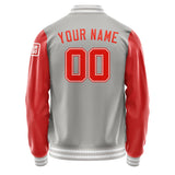 Custom Gray Orange Red Jacket Jb0404120418121818