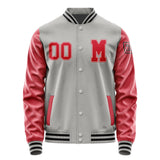 Custom Gray Red Jacket Jb0404140417141817