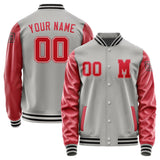 Custom Gray Red Jacket Jb0404140417141817