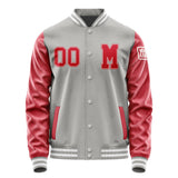 Custom Gray Red Jacket Jb0404140418141818