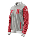 Custom Gray Red Jacket Jb0404140418141818