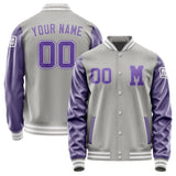 Custom Gray Light Purple Jacket