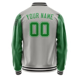 Custom Gray Emerald Green Jacket Jb0404240417241817