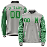 Custom Gray Emerald Green Jacket